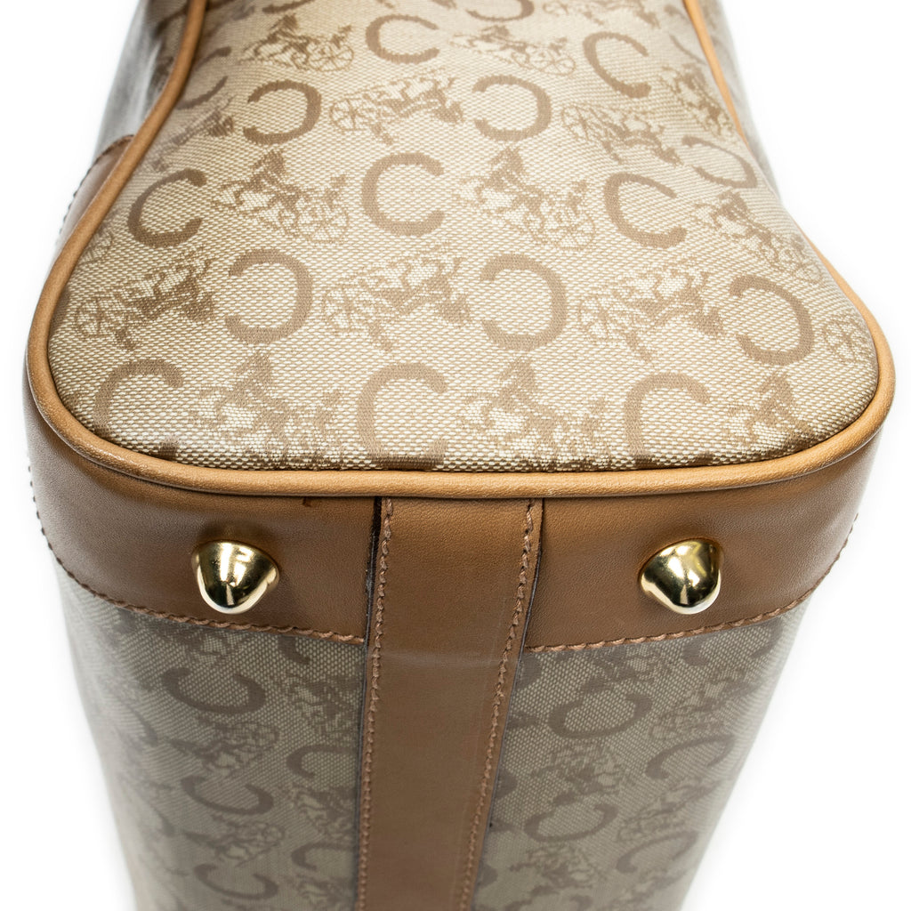 Handbag Vintage Boston Beige C Macadam Coated Canvas