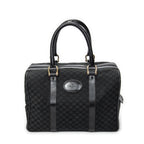 Handbag Vintage Boston Black Macadam Canvas