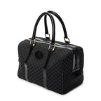 Handbag Vintage Boston Black Macadam Canvas