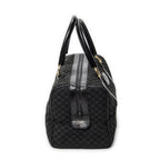 Handbag Vintage Boston Black Macadam Canvas