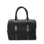 Handbag Vintage Boston Black Macadam Canvas