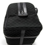 Handbag Vintage Boston Black Macadam Canvas