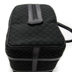 Handbag Vintage Boston Black Macadam Canvas