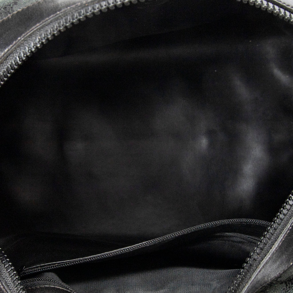 Handbag Vintage Boston Black Macadam Canvas