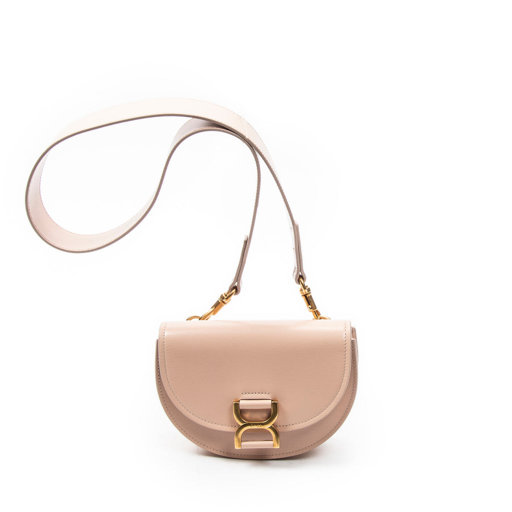 Shoulder Bag Marcie Mini Flap Bag Light Pink Smooth Calfskin Leather