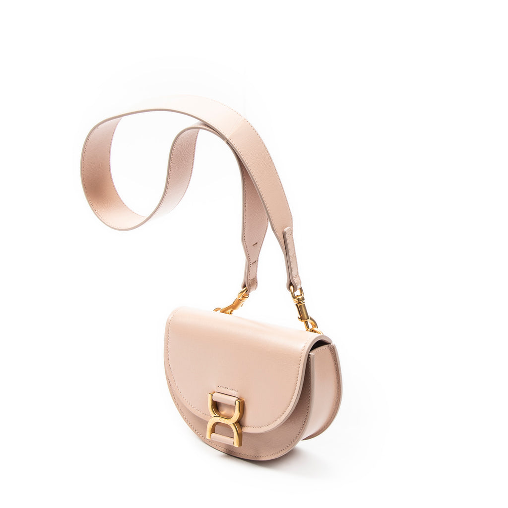 Shoulder Bag Marcie Mini Flap Bag Light Pink Smooth Calfskin Leather