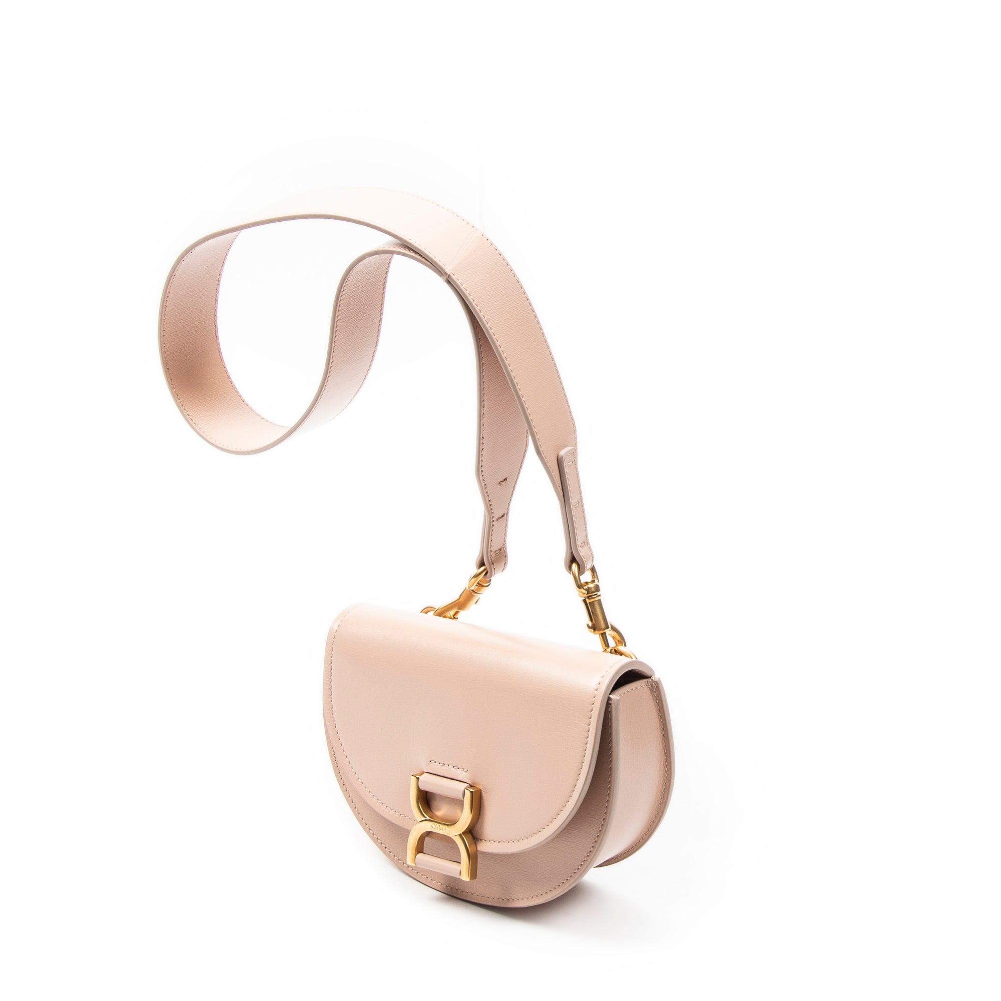 Shoulder Bag Marcie Mini Flap Bag Light Pink Smooth Calfskin Leather