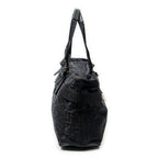 Shoulder Bag Medium Belt Tote Black Zucca Nylon Canvas