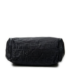 Shoulder Bag Medium Belt Tote Black Zucca Nylon Canvas