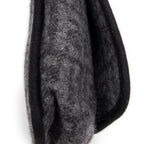 Shoulder Bag Mini FF Flap Crossbody Dark Grey Zucca Wool Canvas