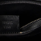 Bandolera con correa trenzada en lona monogramada negra
