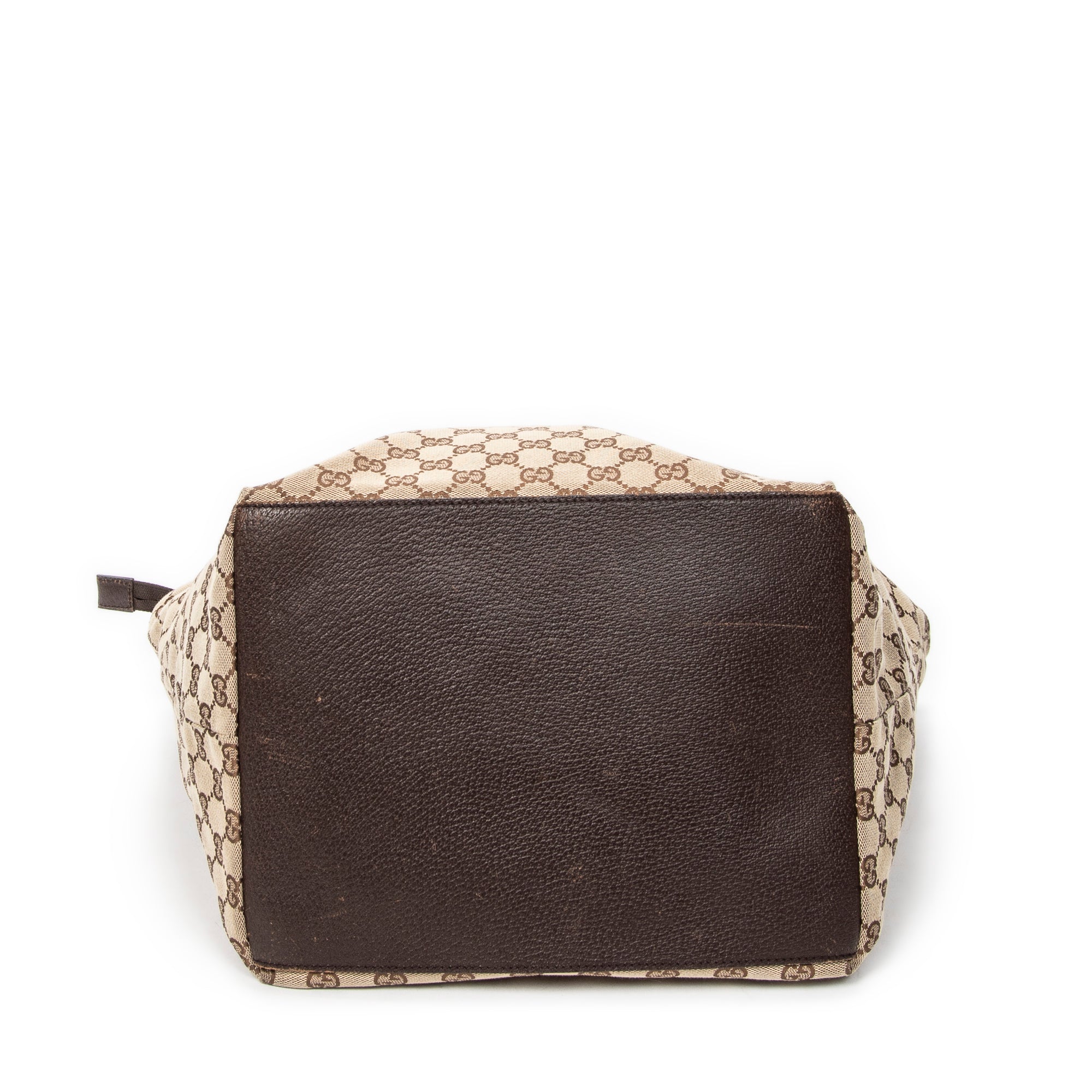 Shoulder Bag Large Web Shopping Tote Beige Monogrammed Canvas