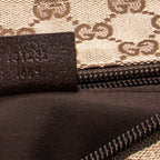 Shoulder Bag Large Web Shopping Tote Beige Monogrammed Canvas