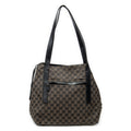 Shoulder Bag Drawstring Tote Brown Monogrammed Canvas
