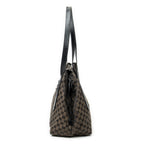 Shoulder Bag Drawstring Tote Brown Monogrammed Canvas