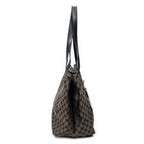 Shoulder Bag Drawstring Tote Brown Monogrammed Canvas