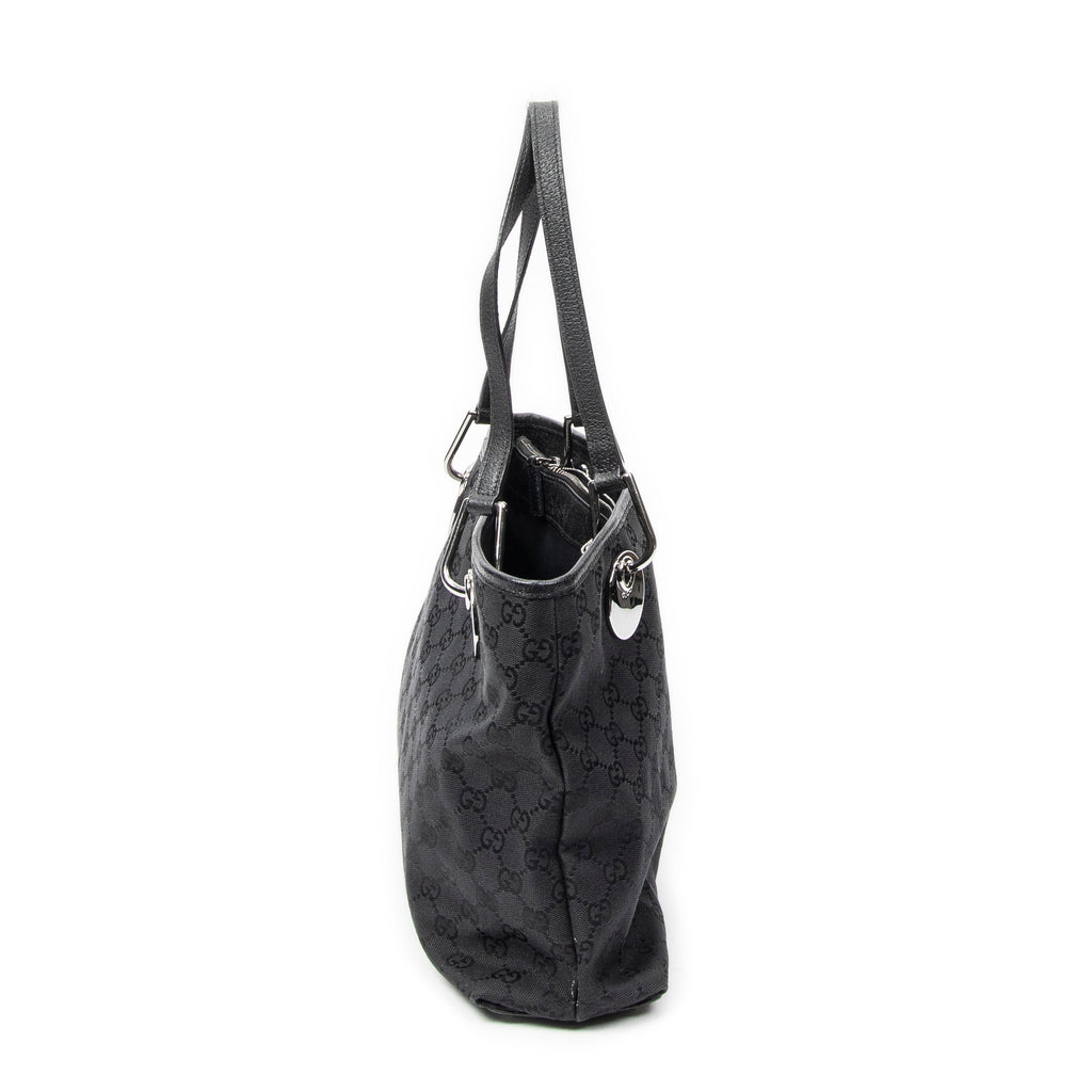 Shoulder Bag Small Eclipse Tote Black Monogrammed Canvas