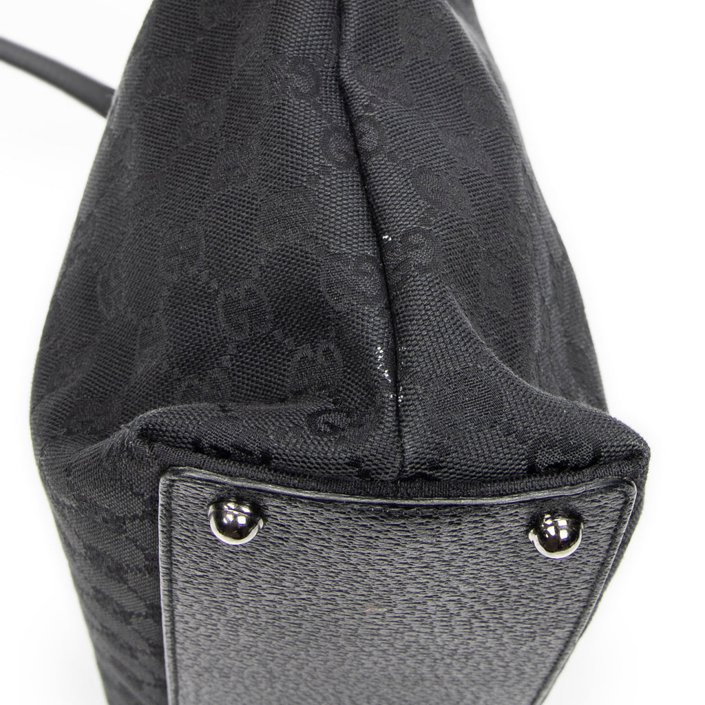 Shoulder Bag Small Eclipse Tote Black Monogrammed Canvas