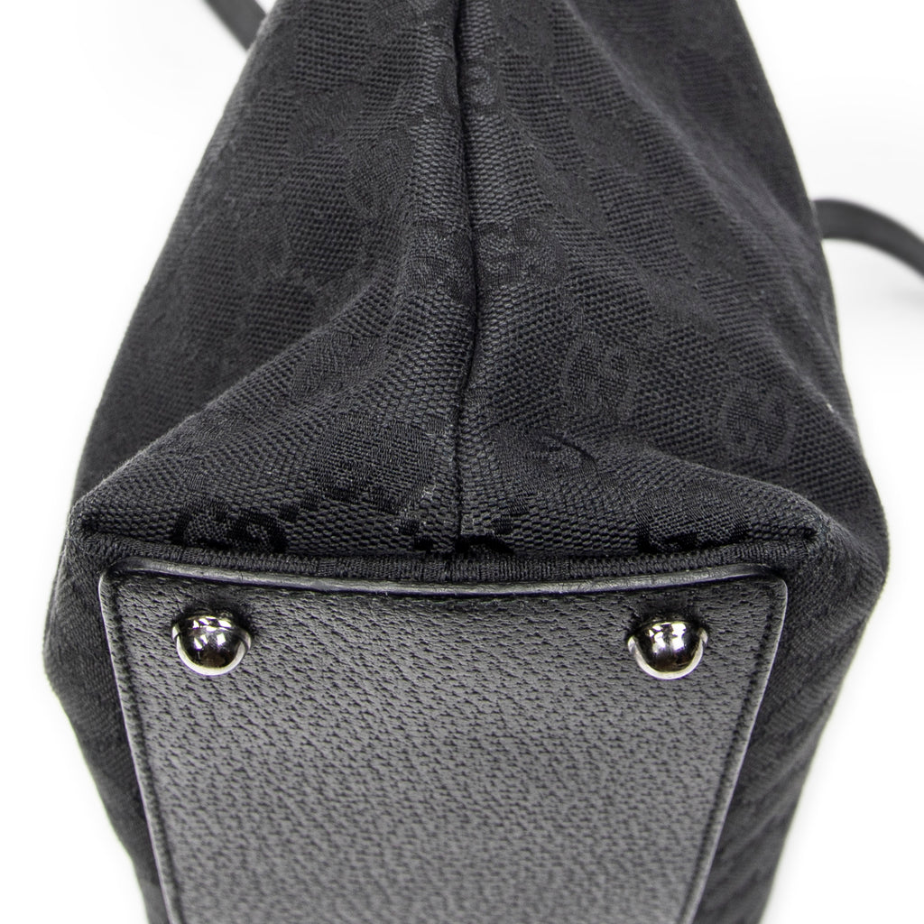 Shoulder Bag Small Eclipse Tote Black Monogrammed Canvas