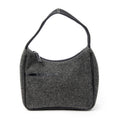 Bolso de hombro deportivo Hobo Bag lona de lana gris
