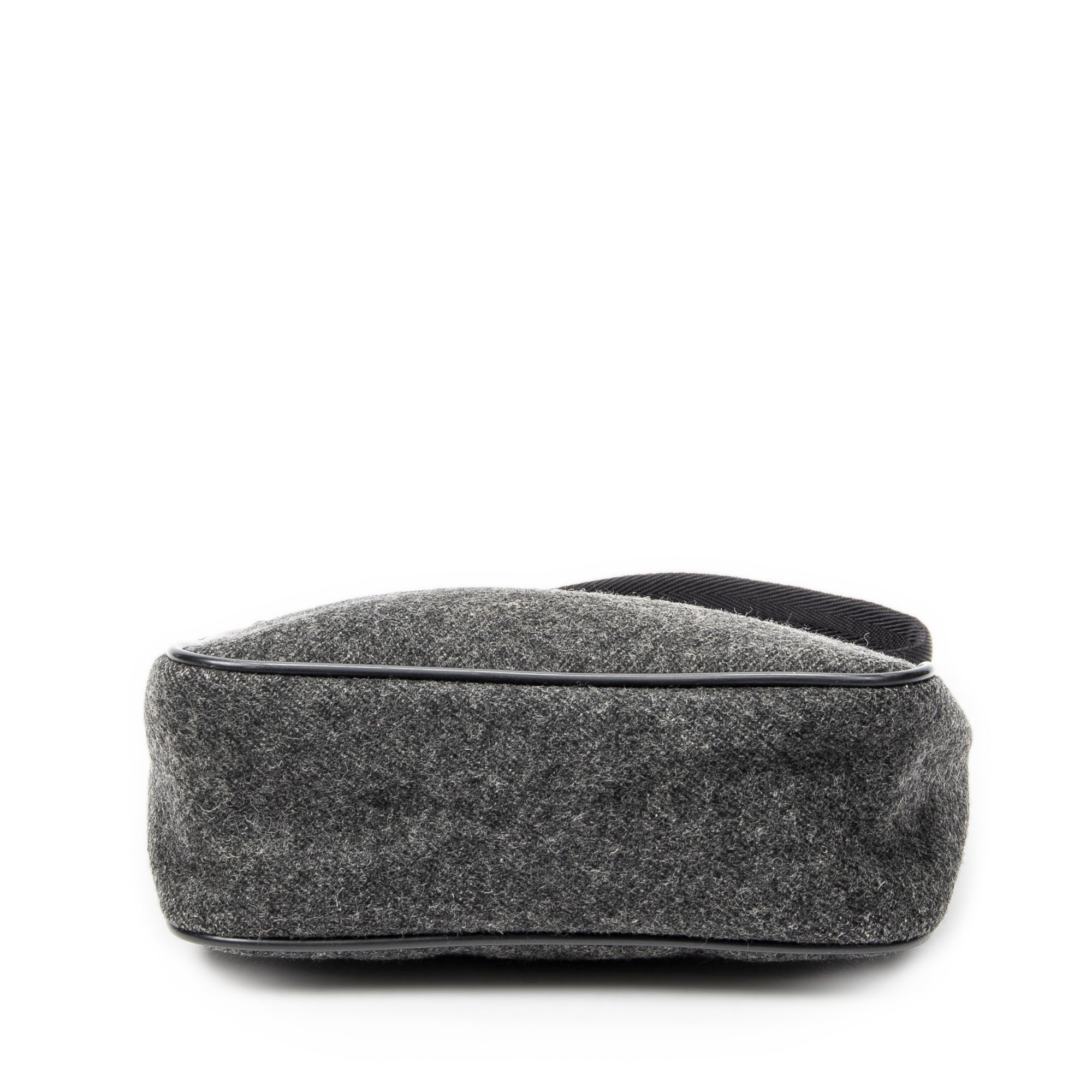Bolso de hombro deportivo Hobo Bag lona de lana gris