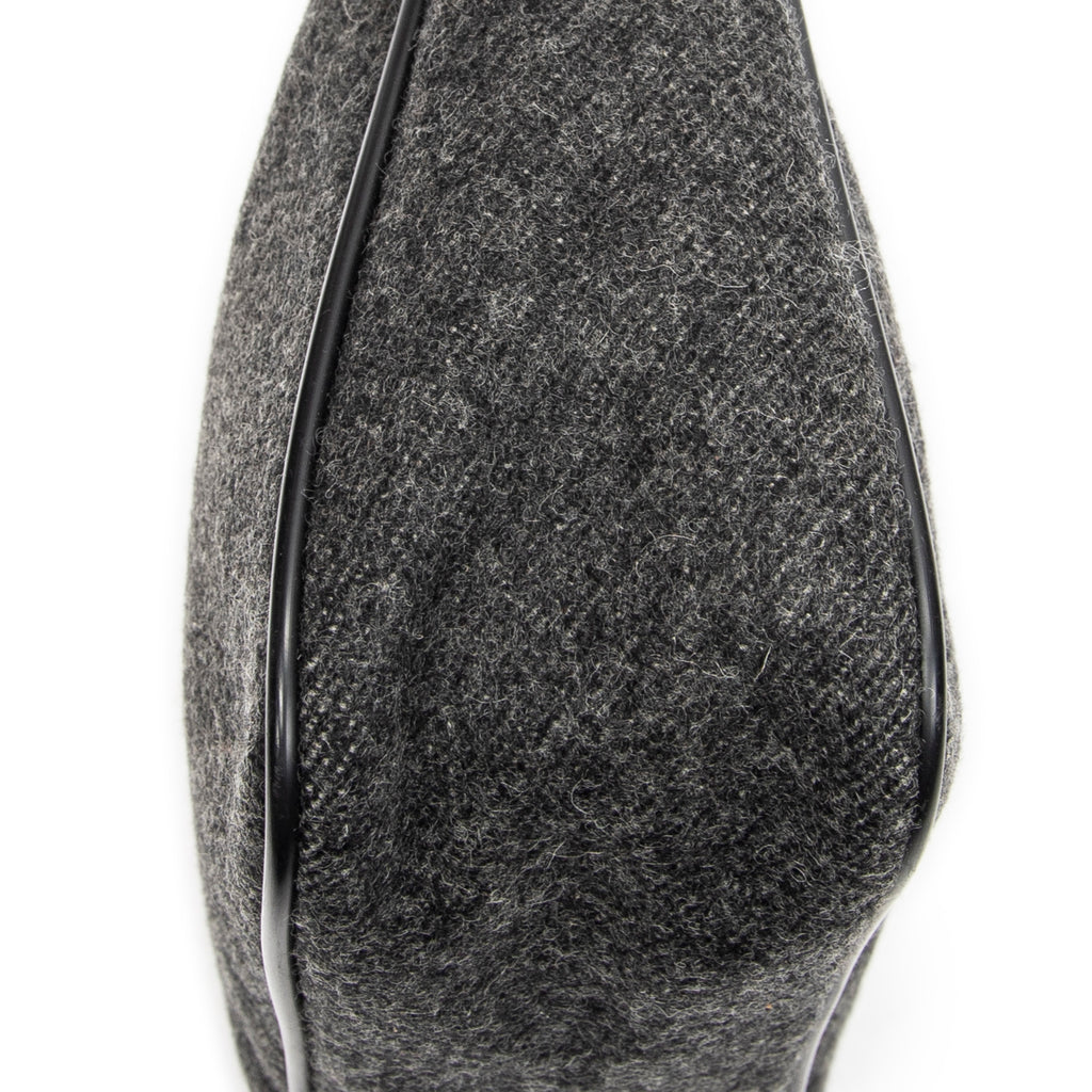 Bolso de hombro deportivo Hobo Bag lona de lana gris