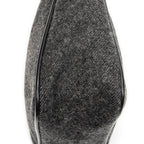 Bolso de hombro deportivo Hobo Bag lona de lana gris