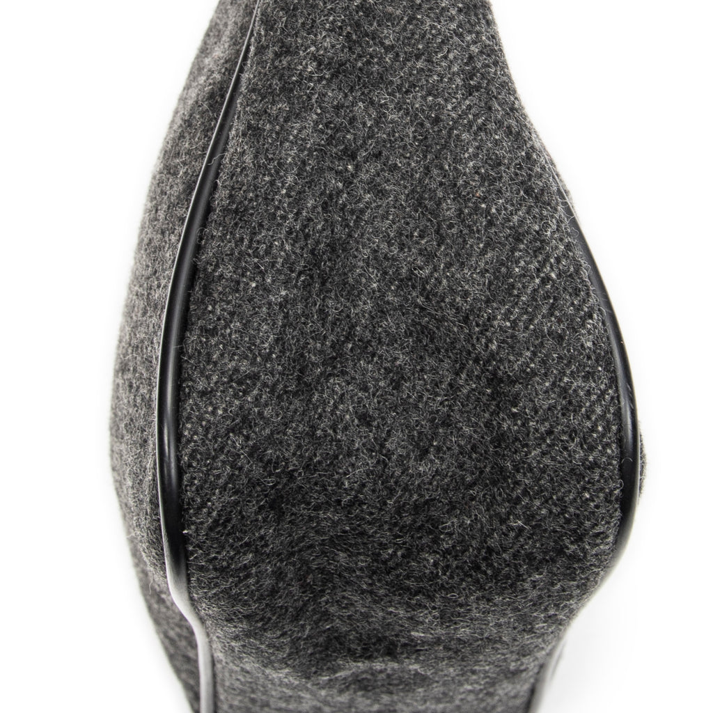 Bolso de hombro deportivo Hobo Bag lona de lana gris