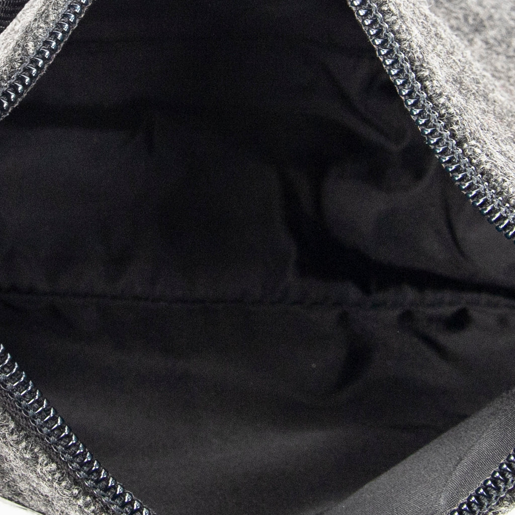 Bolso de hombro deportivo Hobo Bag lona de lana gris