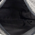 Bolso de hombro deportivo Hobo Bag lona de lana gris