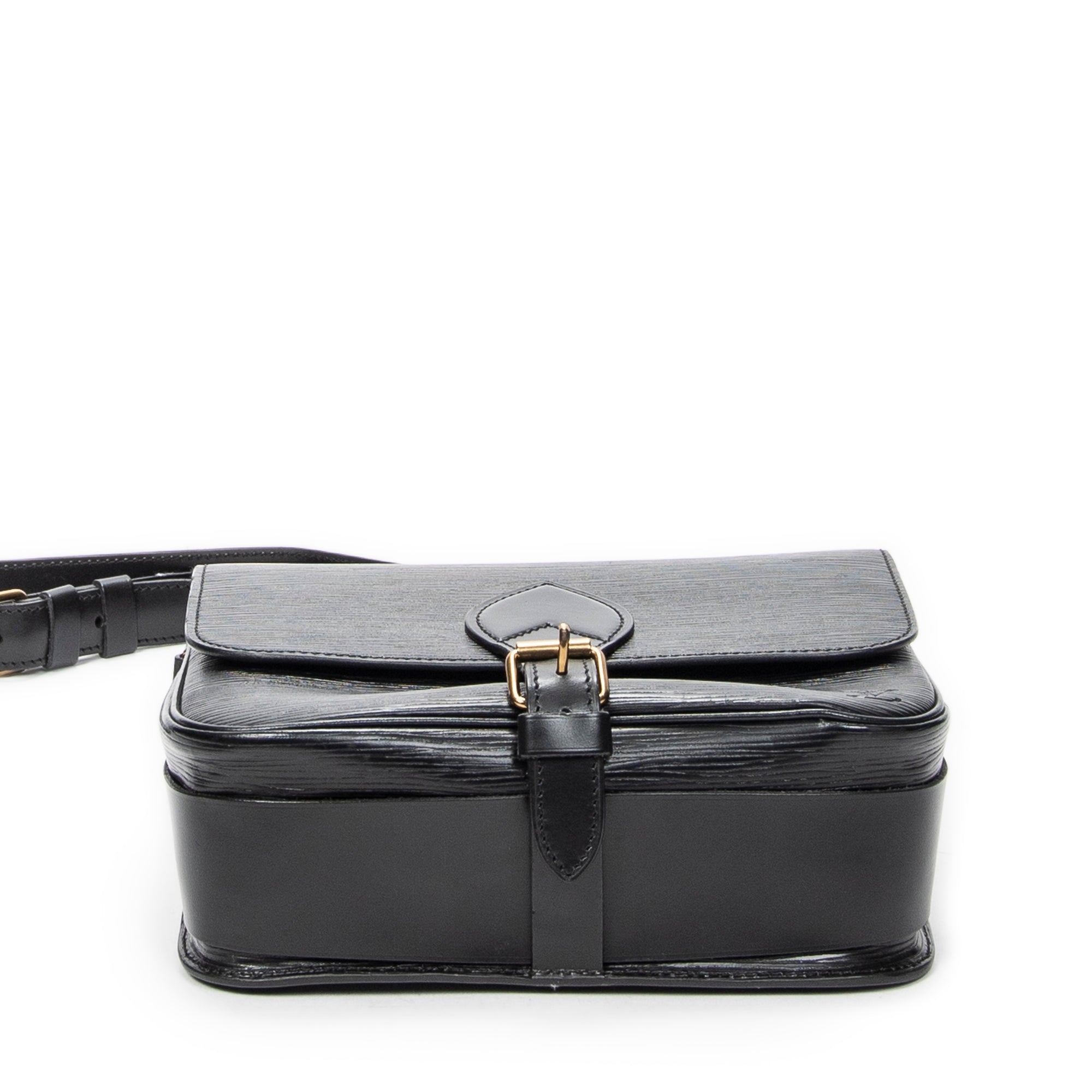 Shoulder Bag Cartouchiere MM Black Epi