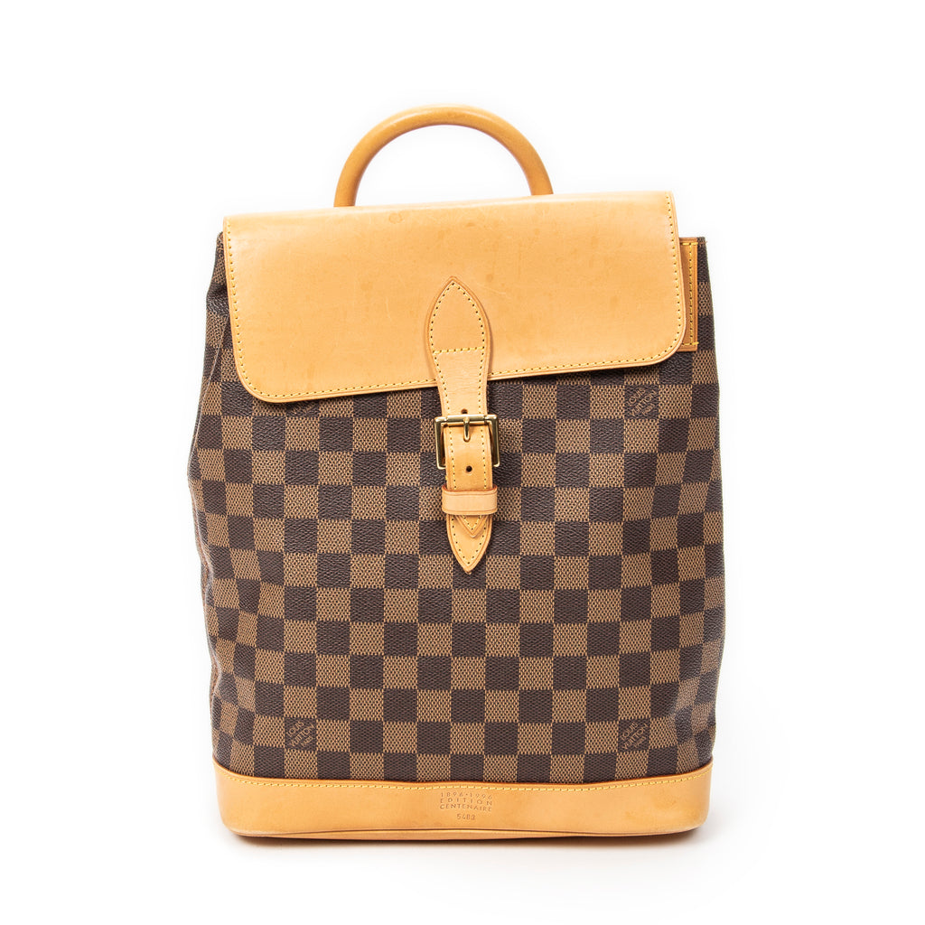 Backpack Arlequin Brown Damier Ebene