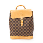Backpack Arlequin Brown Damier Ebene