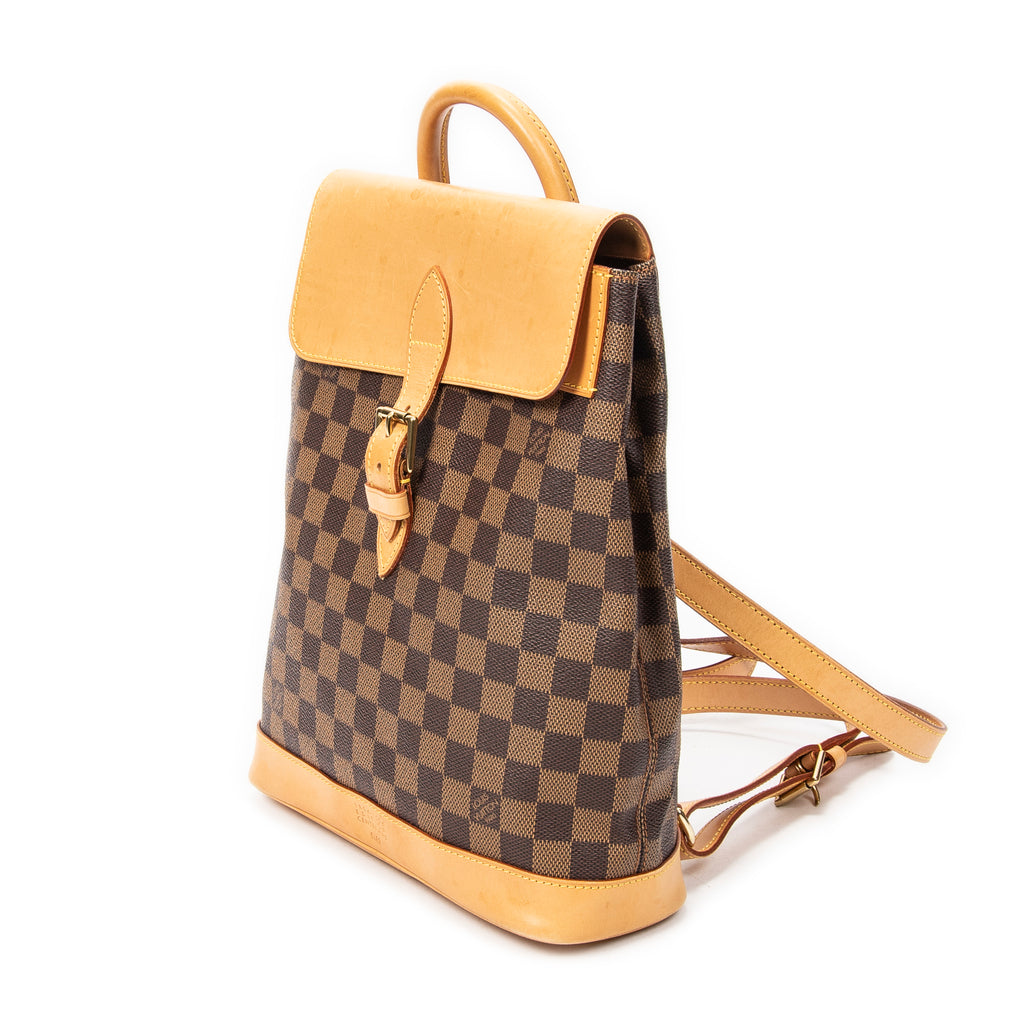Backpack Arlequin Brown Damier Ebene