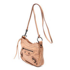 Shoulder Bag Classic Hip Crossbody Peach Distressed Calfskin Leather