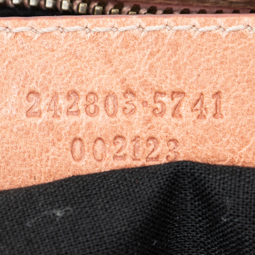 Shoulder Bag Classic Hip Crossbody Peach Distressed Calfskin Leather