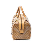 Handbag Vintage Small Boston Beige Macadam Coated Canvas