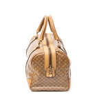 Handbag Vintage Small Boston Beige Macadam Coated Canvas