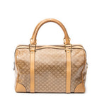 Handbag Vintage Small Boston Beige Macadam Coated Canvas