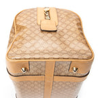 Handbag Vintage Small Boston Beige Macadam Coated Canvas