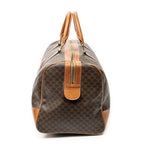 Travel Bag Vintage Medium Travel Boston Brown Macadam Coated Canvas