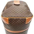 Travel Bag Vintage Medium Travel Boston Brown Macadam Coated Canvas