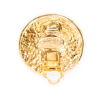 Earrings CC Round Clip On Earrings Gold Gold Plated