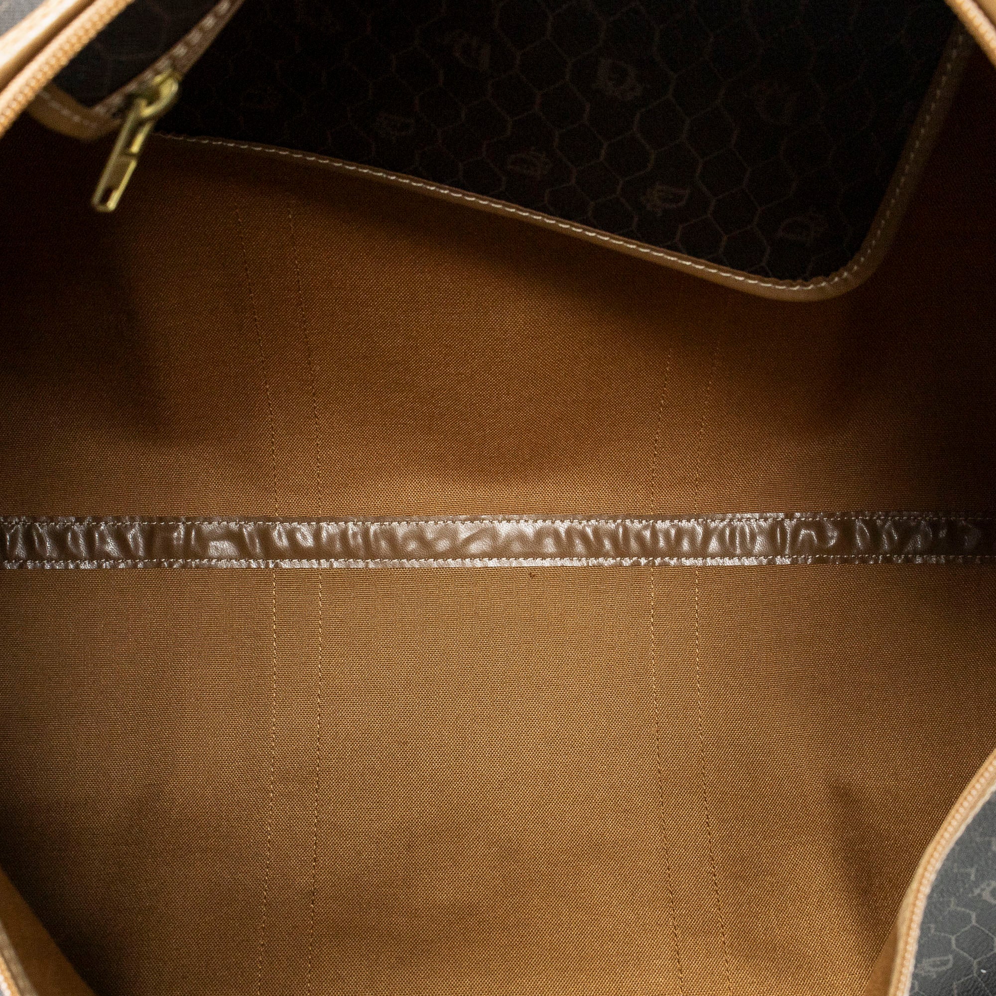 Dior - Grand sac de voyage Boston vintage - Gris/Marron