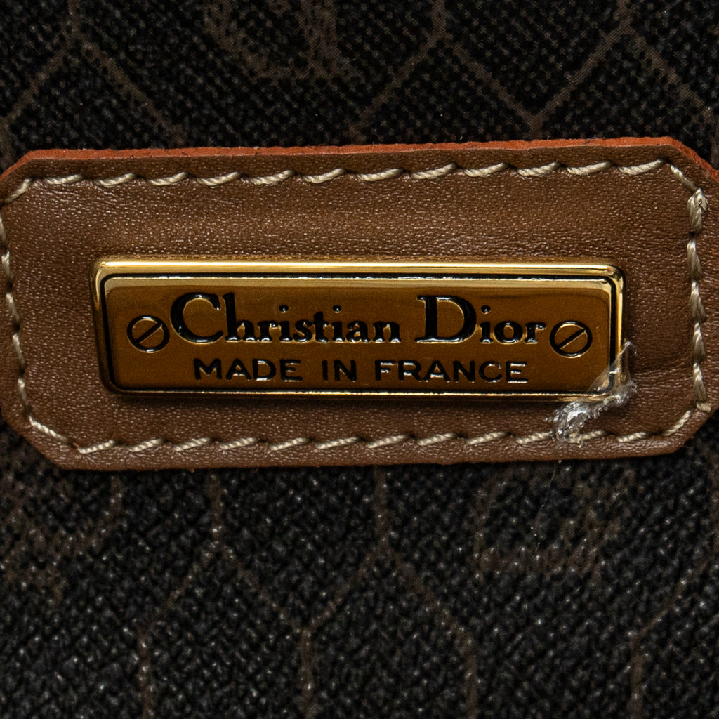 Dior - Grand sac de voyage Boston vintage - Gris/Marron