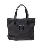 Shoulder Bag Vintage FF Frame Tote Black Nylon Canvas