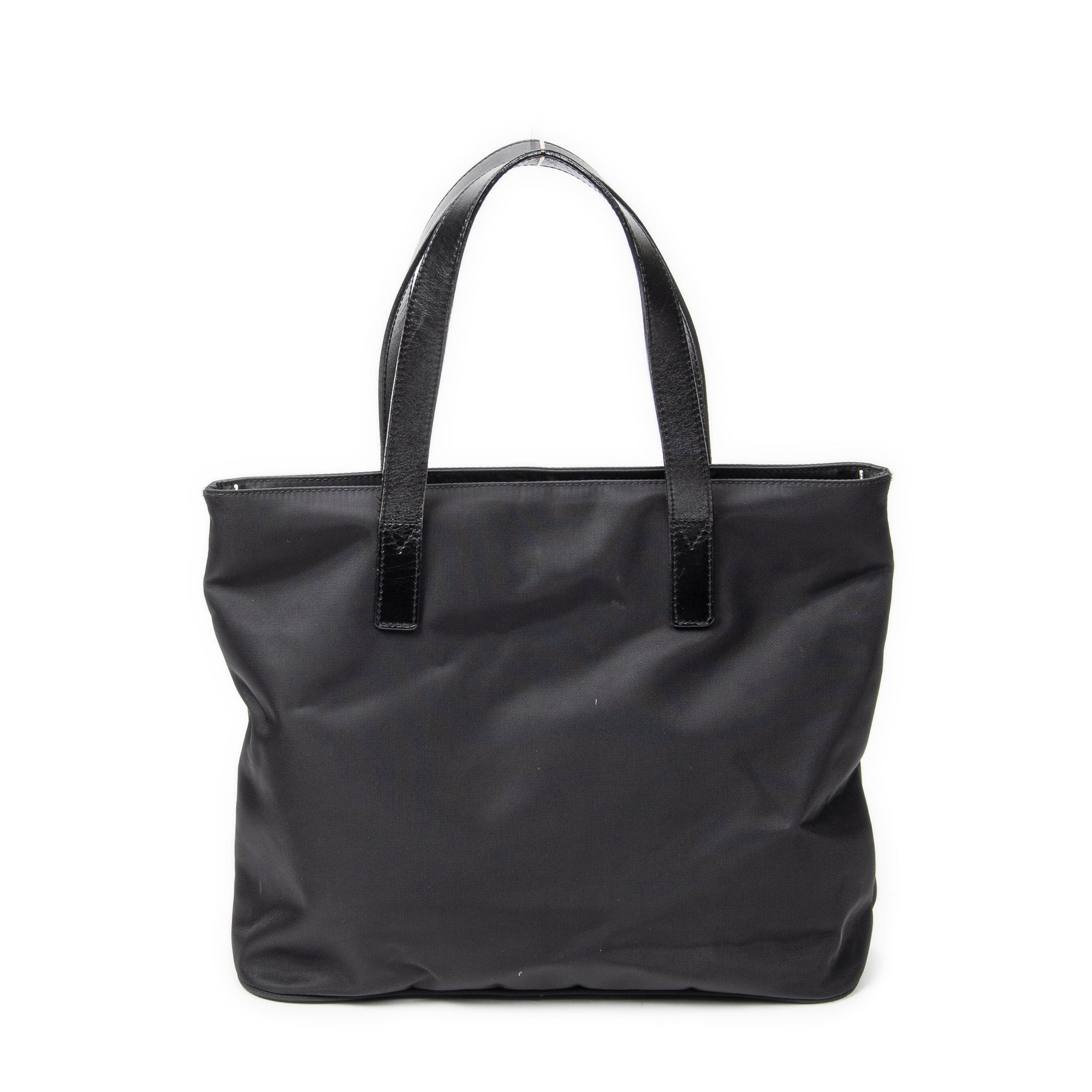 Shoulder Bag Vintage FF Frame Tote Black Nylon Canvas