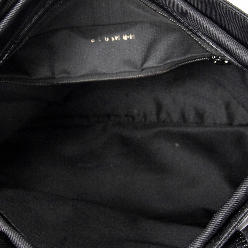 Shoulder Bag Vintage FF Frame Tote Black Nylon Canvas