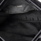 Shoulder Bag Vintage FF Frame Tote Black Nylon Canvas