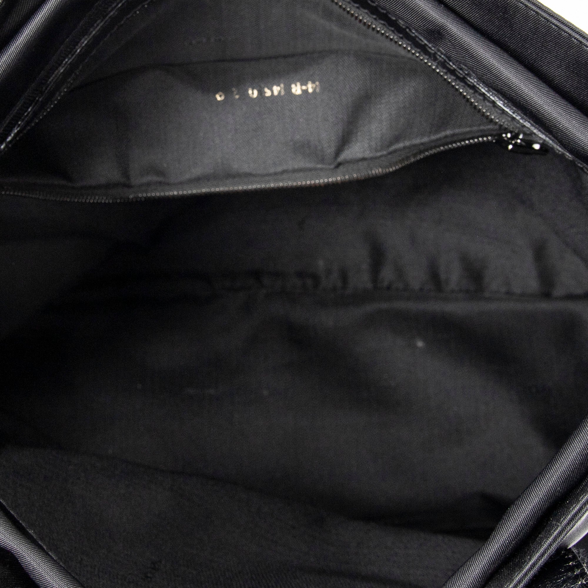 Shoulder Bag Vintage FF Frame Tote Black Nylon Canvas